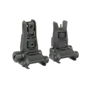 Polymer Pro Backup Sight Set - Black [D-DAY]